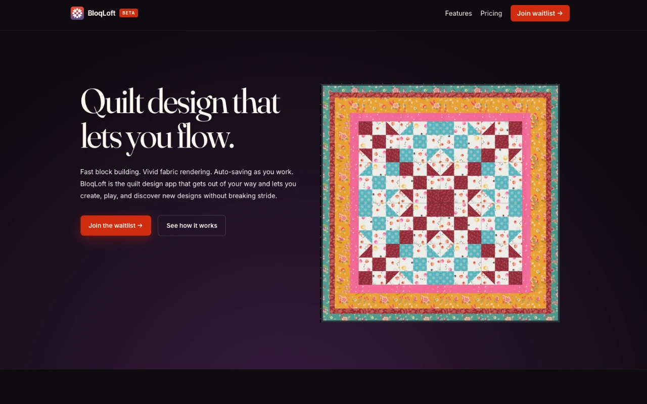 BloqLoft website screenshot